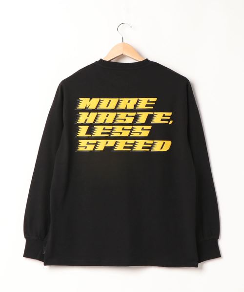 NO WAY(ノーウェイ)の「/SUPER THANKS/MORE HASTE LESS SPEED BIC LONG T-SHIRT(Tシャツ/カットソー・レディース・ホワイト/ブラック/ベージュ・SMALL/MEDIUM/LARGE)」の5枚目の写真