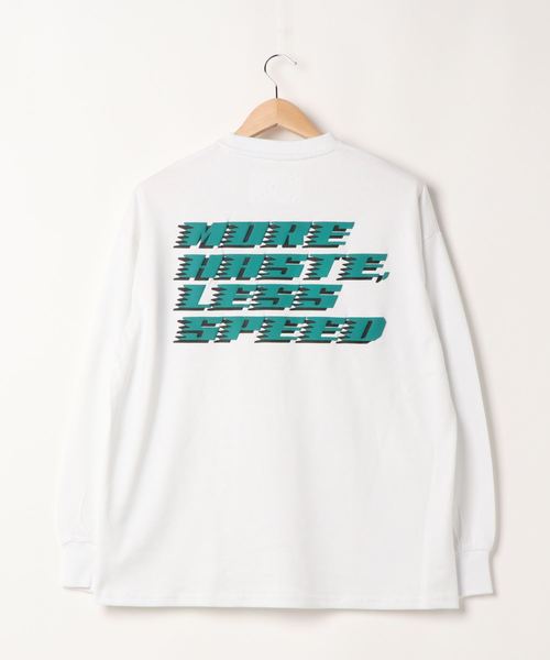 NO WAY(ノーウェイ)の「/SUPER THANKS/MORE HASTE LESS SPEED BIC LONG T-SHIRT(Tシャツ/カットソー・レディース・ホワイト/ブラック/ベージュ・SMALL/MEDIUM/LARGE)」の6枚目の写真