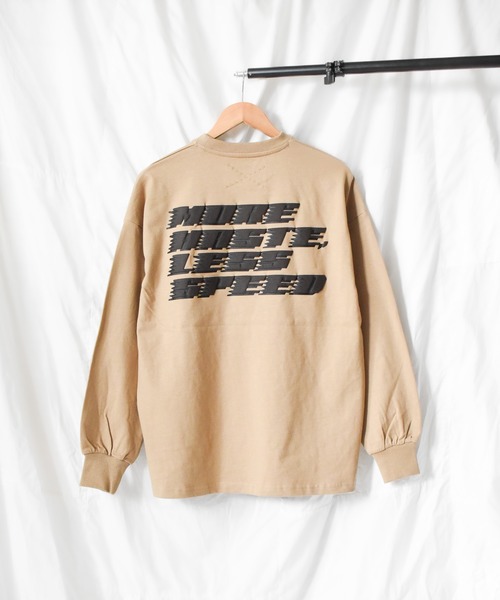 NO WAY(ノーウェイ)の「/SUPER THANKS/MORE HASTE LESS SPEED BIC LONG T-SHIRT(Tシャツ/カットソー・レディース・ホワイト/ブラック/ベージュ・SMALL/MEDIUM/LARGE)」の20枚目の写真