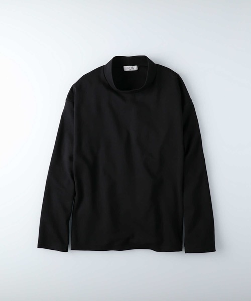 PLUS ONE（プラスワン）の「【PLUS ONE】抗菌防臭ポンチモックネックロンT（Tシャツ/カットソー・メンズ・ダークグレー/ブラック/ホワイト・XL/M/L/S）」の8枚目の写真