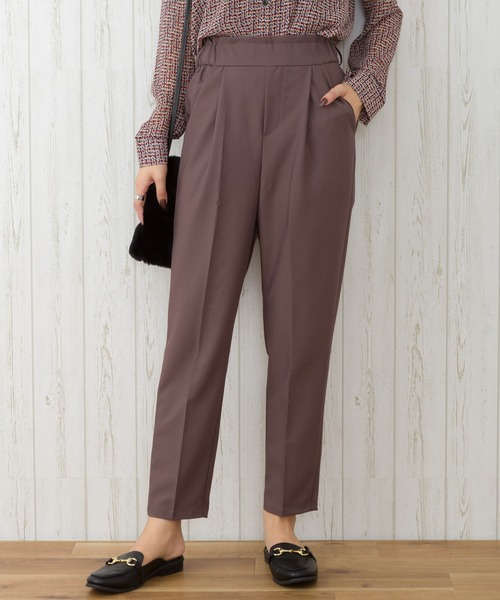 SpRay(スプレイ)の「ツイルテーパードパンツ(その他パンツ・レディース・ブラック/ブラウン/ベージュ/モカ/ブルー/ネイビー・MEDIUM/LARGE/X-LARGE)」の4枚目の写真