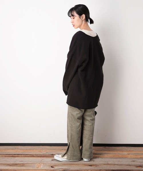 【新品同様】ロングシーズン着れる！深Vスウェット 深Vで着やせ/ロングシーズン着れる】深Vスウェット | COLLAGE