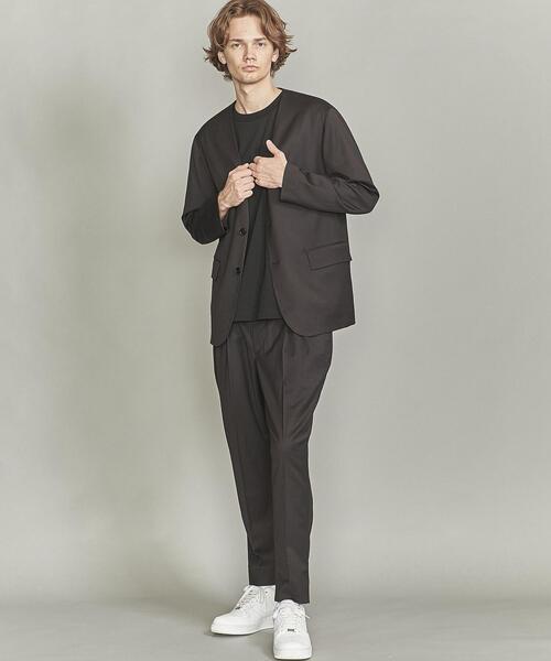 BEAUTY&YOUTH UNITED ARROWS（ビューティーアンドユースユナイテッドアローズ）の「【WEB限定】 by 2タック ワイド テーパード パンツ 【セットアップ対応】（その他パンツ・メンズ・ブラック/ブラウン/ダークグリーン・XL/S/M/L）」の4枚目の写真