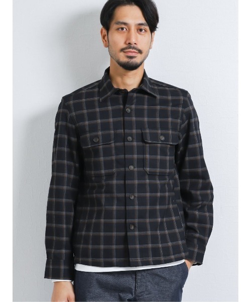 セール アレキサンダージュリアンメンズ Alexander Julian Men ストレッチ チェック柄 長袖シャツアウター カバーオール Alexander Julian アレキサンダージュリアン のファッション通販 Zozotown