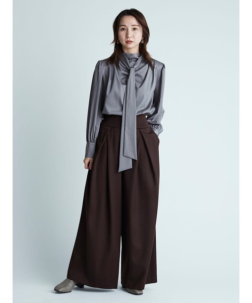 FRAY I.D - FRAY I.D ボウタイサテンブラウス FRAY I.D（フレイアイディー）の「ボウタイサテンブラウス