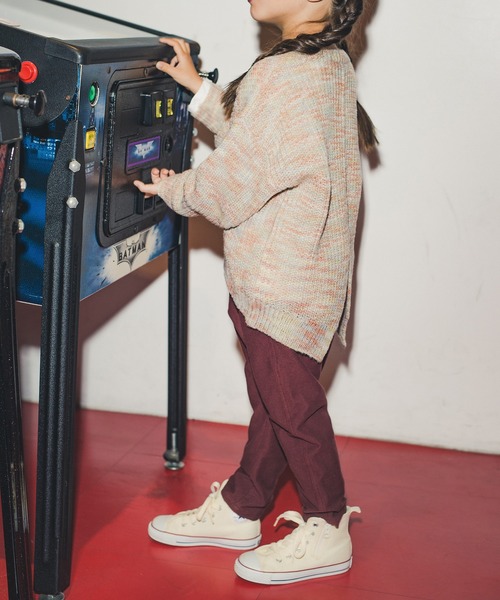 RADCHAP（ラッドチャップ）の「バックスリットミックスニット（ニット/セーター・キッズ・ベージュ/モスグリーン・S/M/L/XL）」の8枚目の写真