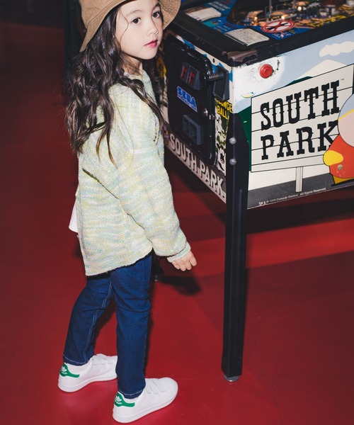 RADCHAP（ラッドチャップ）の「バックスリットミックスニット（ニット/セーター・キッズ・ベージュ/モスグリーン・S/M/L/XL）」の16枚目の写真