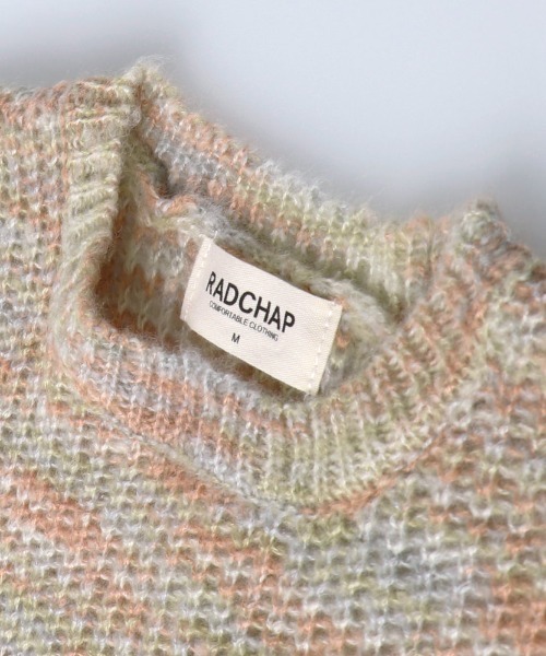 RADCHAP（ラッドチャップ）の「バックスリットミックスニット（ニット/セーター・キッズ・ベージュ/モスグリーン・S/M/L/XL）」の20枚目の写真
