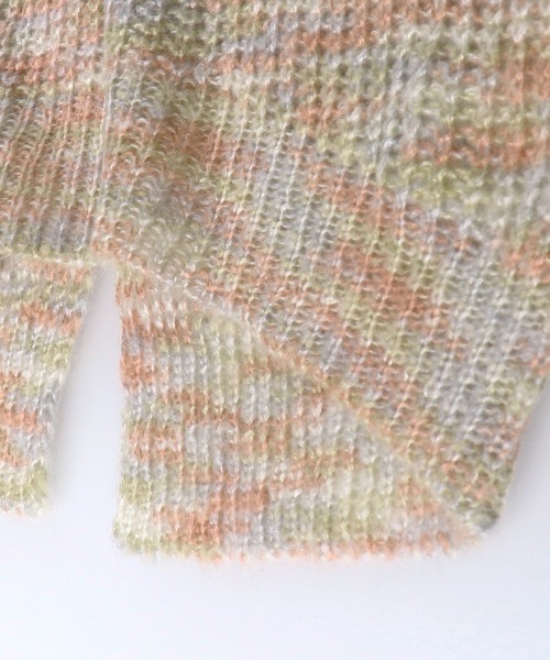 RADCHAP（ラッドチャップ）の「バックスリットミックスニット（ニット/セーター・キッズ・ベージュ/モスグリーン・S/M/L/XL）」の22枚目の写真