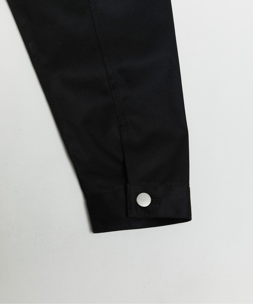 WHO'S WHO gallery(フーズフーギャラリー)の「T/Cツイルマイクロジャケット(ノーカラージャケット・レディース・オフホワイト/ブラック・FREE)」の11枚目の写真