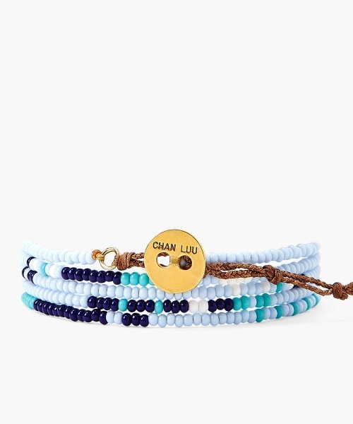 CHAN LUU（チャンルー）の「CHAN LUU x Ethical Fashion Initiative シードビーズ 5連ラップブレスレット AF-BRC-007（ブレスレット・レディース・ライトブルー/ワインレッド/ブラック/ネイビー・フリー）」の16枚目の写真