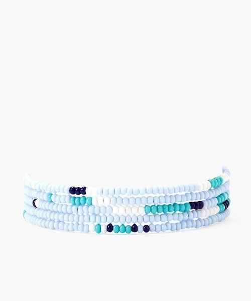 CHAN LUU（チャンルー）の「CHAN LUU x Ethical Fashion Initiative シードビーズ 5連ラップブレスレット AF-BRC-007（ブレスレット・レディース・ライトブルー/ワインレッド/ブラック/ネイビー・フリー）」の15枚目の写真