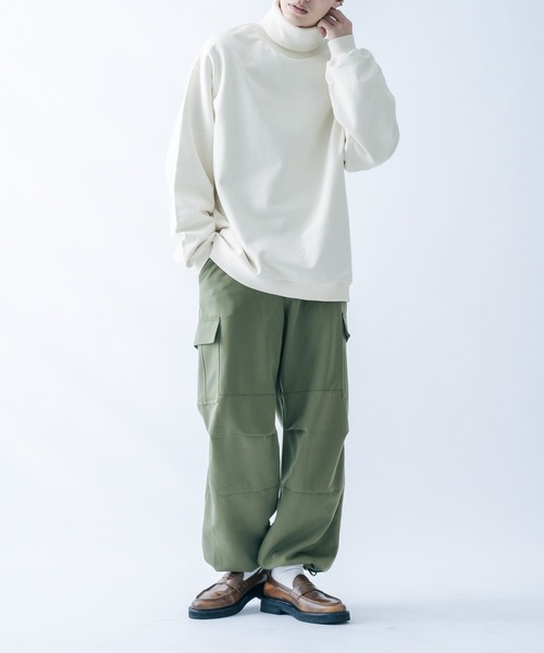 epnok（エプノック）の「サイドポケット付ワイドパンツ（その他パンツ・メンズ・テラコッタ/カーキ・LARGE/MEDIUM）」の21枚目の写真