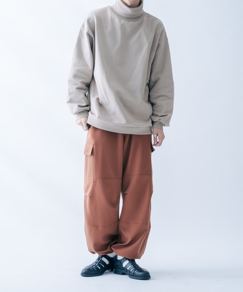 epnok（エプノック）の「サイドポケット付ワイドパンツ（その他パンツ・メンズ・テラコッタ/カーキ・LARGE/MEDIUM）」の7枚目の写真