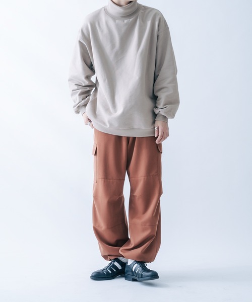 epnok（エプノック）の「サイドポケット付ワイドパンツ（その他パンツ・メンズ・テラコッタ/カーキ・LARGE/MEDIUM）」の8枚目の写真