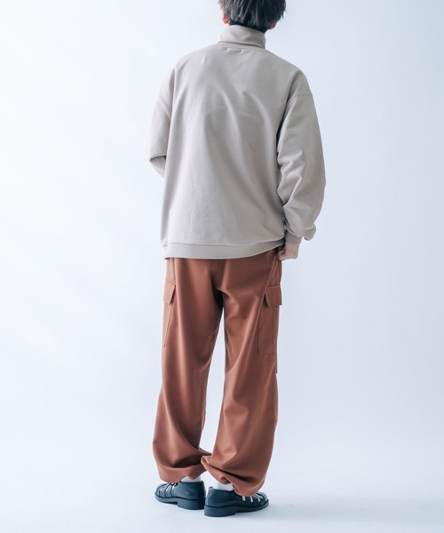 epnok（エプノック）の「サイドポケット付ワイドパンツ（その他パンツ・メンズ・テラコッタ/カーキ・LARGE/MEDIUM）」の9枚目の写真