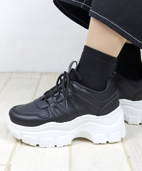 Lovehunter ラブハンター の 軽量 厚底ダッドスニーカー 約6 5cmソール スニーカー Wear