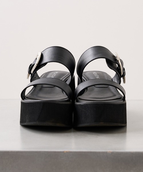 RASVOA(ラスボア)の「バックルベルト厚底サンダル(サンダル・レディース・ブラック・M/L)」の12枚目の写真