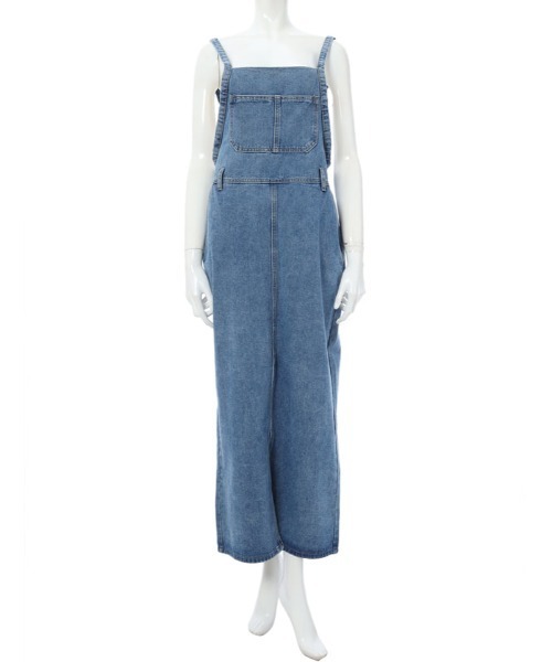 fifth（フィフス）の「フロントスリットデニムジャンパースカート（ワンピース・レディース・ブラック/ブルー・MEDIUM）」の9枚目の写真