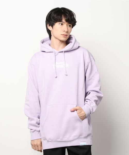 Diamond SUPPLY CO.（ダイアモンドサプライ）の「Diamond Supply Co./ダイアモンド ディズニー ビッグシルエット バックプリントパーカー B20DMPF103（パーカー・メンズ・ホワイト/パープル・S/M/L/XL）」の4枚目の写真