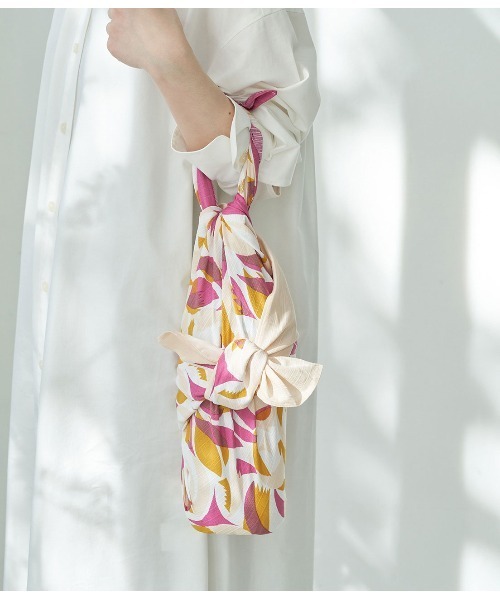 ROPE' PICNIC（ロペピクニック）の「【むす美】アクアドロップ(撥水)ふろしき（その他・レディース・ネイビー/サックスブルー/ピンク・FREE）」の3枚目の写真