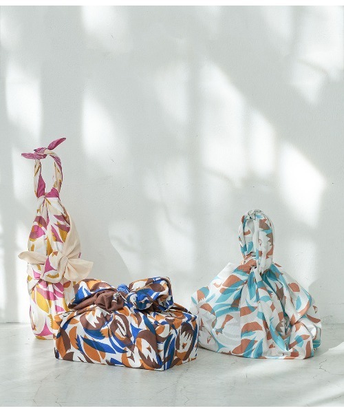 ROPE' PICNIC（ロペピクニック）の「【むす美】アクアドロップ(撥水)ふろしき（その他・レディース・ネイビー/サックスブルー/ピンク・FREE）」の16枚目の写真