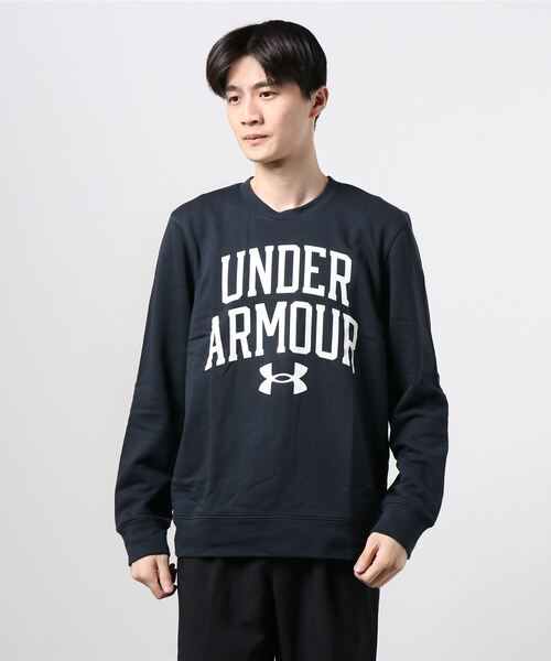 UNDER ARMOUR（アンダーアーマー）の「UAライバルテリー クルー（トレーニング/MEN）（スウェット・メンズ・コーラルピンク/ブラック・MD/LG/SM/XXL/XL/3XL）」の14枚目の写真