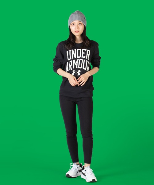 UNDER ARMOUR（アンダーアーマー）の「UAライバルテリー クルー（トレーニング/MEN）（スウェット・メンズ・コーラルピンク/ブラック・MD/LG/SM/XXL/XL/3XL）」の9枚目の写真