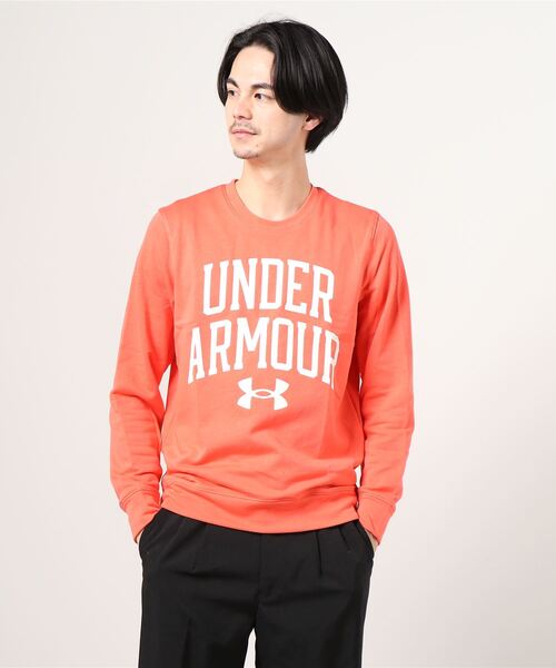 UNDER ARMOUR（アンダーアーマー）の「UAライバルテリー クルー（トレーニング/MEN）（スウェット・メンズ・コーラルピンク/ブラック・MD/LG/SM/XXL/XL/3XL）」の15枚目の写真