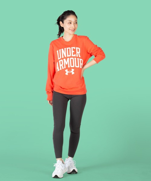 UNDER ARMOUR（アンダーアーマー）の「UAライバルテリー クルー（トレーニング/MEN）（スウェット・メンズ・コーラルピンク/ブラック・MD/LG/SM/XXL/XL/3XL）」の12枚目の写真