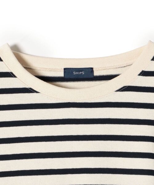 最安挑戦 の セール Women For Ships シップス のファッショントップスフレンチジャージーソリッド ボーダーtee Tシャツ カットソー