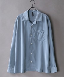 SITRY | Silky Drape Open Collar Shirt/シルキードレープ オープンカラー シャツ(シャツ/ブラウス)