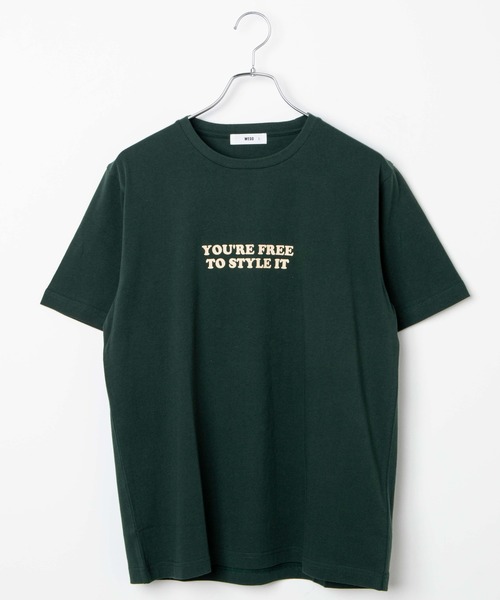 WEGO(ウィゴー)の「レトロロゴプリント半袖Tシャツ(Tシャツ/カットソー・メンズ・ブラック/ダークグリーン・MEDIUM/LARGE/SMALL)」の10枚目の写真