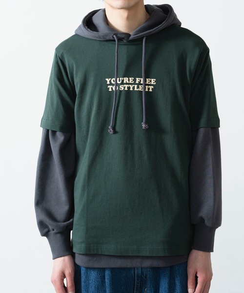 WEGO(ウィゴー)の「レトロロゴプリント半袖Tシャツ(Tシャツ/カットソー・メンズ・ブラック/ダークグリーン・MEDIUM/LARGE/SMALL)」の20枚目の写真
