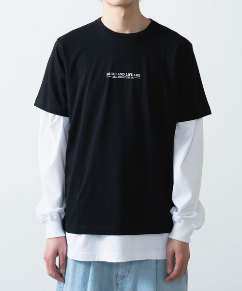 WEGO(ウィゴー)の「レトロロゴプリント半袖Tシャツ(Tシャツ/カットソー・メンズ・ブラック/ダークグリーン・MEDIUM/LARGE/SMALL)」の22枚目の写真