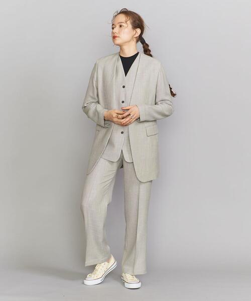 BEAUTY&YOUTH UNITED ARROWS（ビューティーアンドユースユナイテッドアローズ）の「BY ハウンドトゥースベスト ◆（ベスト・レディース・ベージュ/ネイビー/グレー・FREE）」の9枚目の写真