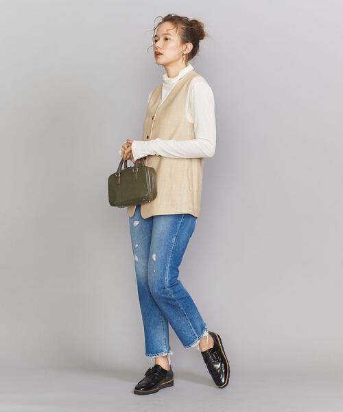 BEAUTY&YOUTH UNITED ARROWS（ビューティーアンドユースユナイテッドアローズ）の「BY ハウンドトゥースベスト ◆（ベスト・レディース・ベージュ/ネイビー/グレー・FREE）」の10枚目の写真