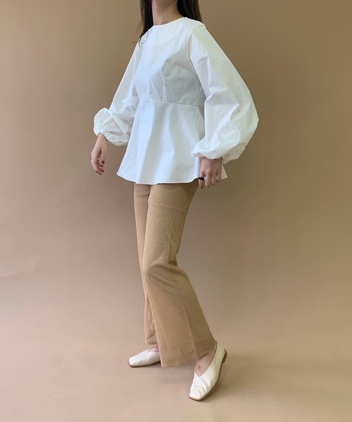 Amiur（エミレ）の「cotton hem wide blouse（シャツ/ブラウス・レディース・ブラック/ベージュ/アイボリー・FREE）」の13枚目の写真