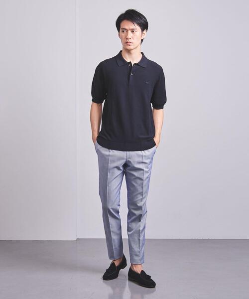 は*さ様 Lacoste ポロシャツ ホワイト/ネイビー 新品 LACOSTE 「LACOSTE」 半袖ポロシャツ 5 ネイビー メンズ