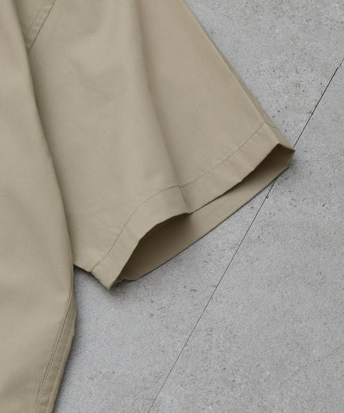 ZIP FIVE（ジップファイブ）の「【ZIP FIVE】高密度T/Cブロード スタンダード レギュラー 半袖シャツ（シャツ/ブラウス・メンズ・ベージュ/ネイビー/オリーブ/チャコール/ホワイト系/ネイビー系/ブルー系/ブラック/パープル/オフホワイト/ブルー/ダークネイビー/ブラック系/ネイビー系1・X-LARGE/SMALL/MEDIUM/LARGE）」の15枚目の写真