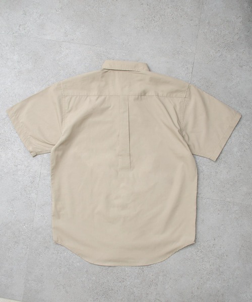 ZIP FIVE（ジップファイブ）の「【ZIP FIVE】高密度T/Cブロード スタンダード レギュラー 半袖シャツ（シャツ/ブラウス・メンズ・ベージュ/ネイビー/オリーブ/チャコール/ホワイト系/ネイビー系/ブルー系/ブラック/パープル/オフホワイト/ブルー/ダークネイビー/ブラック系/ネイビー系1・X-LARGE/SMALL/MEDIUM/LARGE）」の18枚目の写真