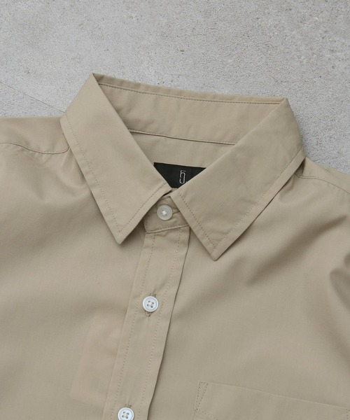 ZIP FIVE（ジップファイブ）の「【ZIP FIVE】高密度T/Cブロード スタンダード レギュラー 半袖シャツ（シャツ/ブラウス・メンズ・ベージュ/ネイビー/オリーブ/チャコール/ホワイト系/ネイビー系/ブルー系/ブラック/パープル/オフホワイト/ブルー/ダークネイビー/ブラック系/ネイビー系1・X-LARGE/SMALL/MEDIUM/LARGE）」の20枚目の写真