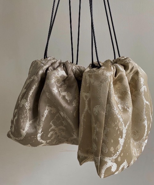 Amiur（エミレ）の「jacquard purse（ハンドバッグ・レディース・ベージュ/グレー・FREE）」の10枚目の写真