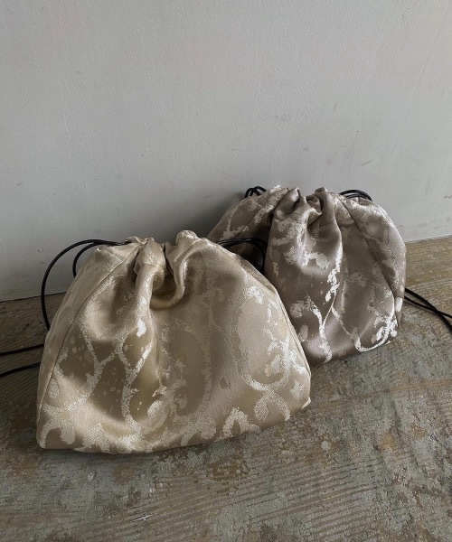 Amiur（エミレ）の「jacquard purse（ハンドバッグ・レディース・ベージュ/グレー・FREE）」の16枚目の写真