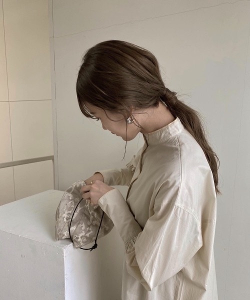 Amiur（エミレ）の「jacquard purse（ハンドバッグ・レディース・ベージュ/グレー・FREE）」の17枚目の写真