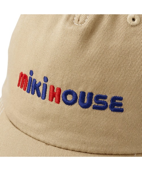 MIKI HOUSE（ミキハウス）の「ロゴキャップ（キャップ・キッズ・ネイビー/ベージュ・L(52-54cm)/LL(54-56cm)/M(50-52cm)/S(48-50cm)）」の4枚目の写真