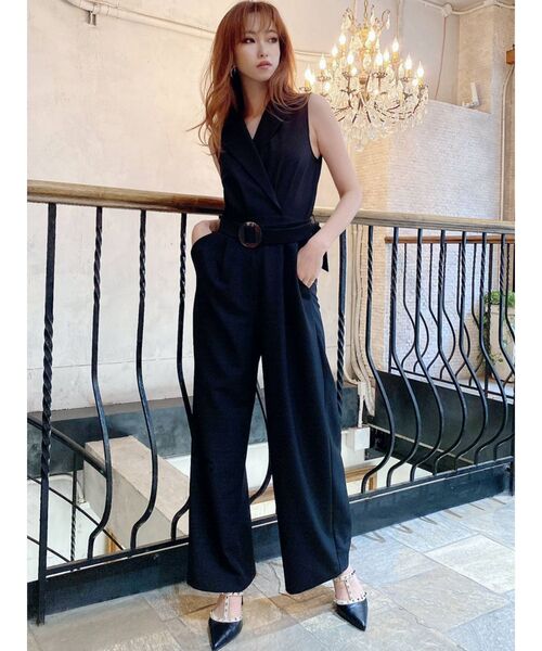 RESEXXY（リゼクシー）の「ベルテッドコンビネゾン（つなぎ/オールインワン・レディース・ブラック/ベージュ/ピンク・FREE）」の18枚目の写真