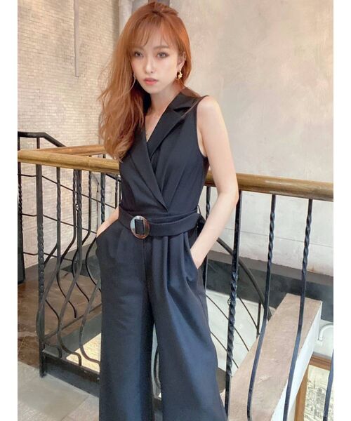 RESEXXY（リゼクシー）の「ベルテッドコンビネゾン（つなぎ/オールインワン・レディース・ブラック/ベージュ/ピンク・FREE）」の21枚目の写真