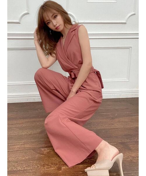 RESEXXY（リゼクシー）の「ベルテッドコンビネゾン（つなぎ/オールインワン・レディース・ブラック/ベージュ/ピンク・FREE）」の16枚目の写真