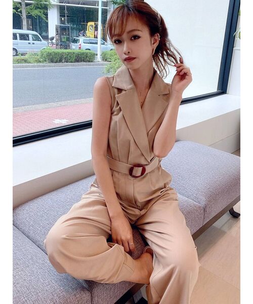 RESEXXY（リゼクシー）の「ベルテッドコンビネゾン（つなぎ/オールインワン・レディース・ブラック/ベージュ/ピンク・FREE）」の17枚目の写真